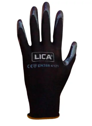 [LIC-GLNN8] GUANTE LICA NYLON CON RECUBRIMIENTO DE NITRILO T8