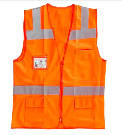 CHALECO LICA NARANJA C/CIERRE Y REF