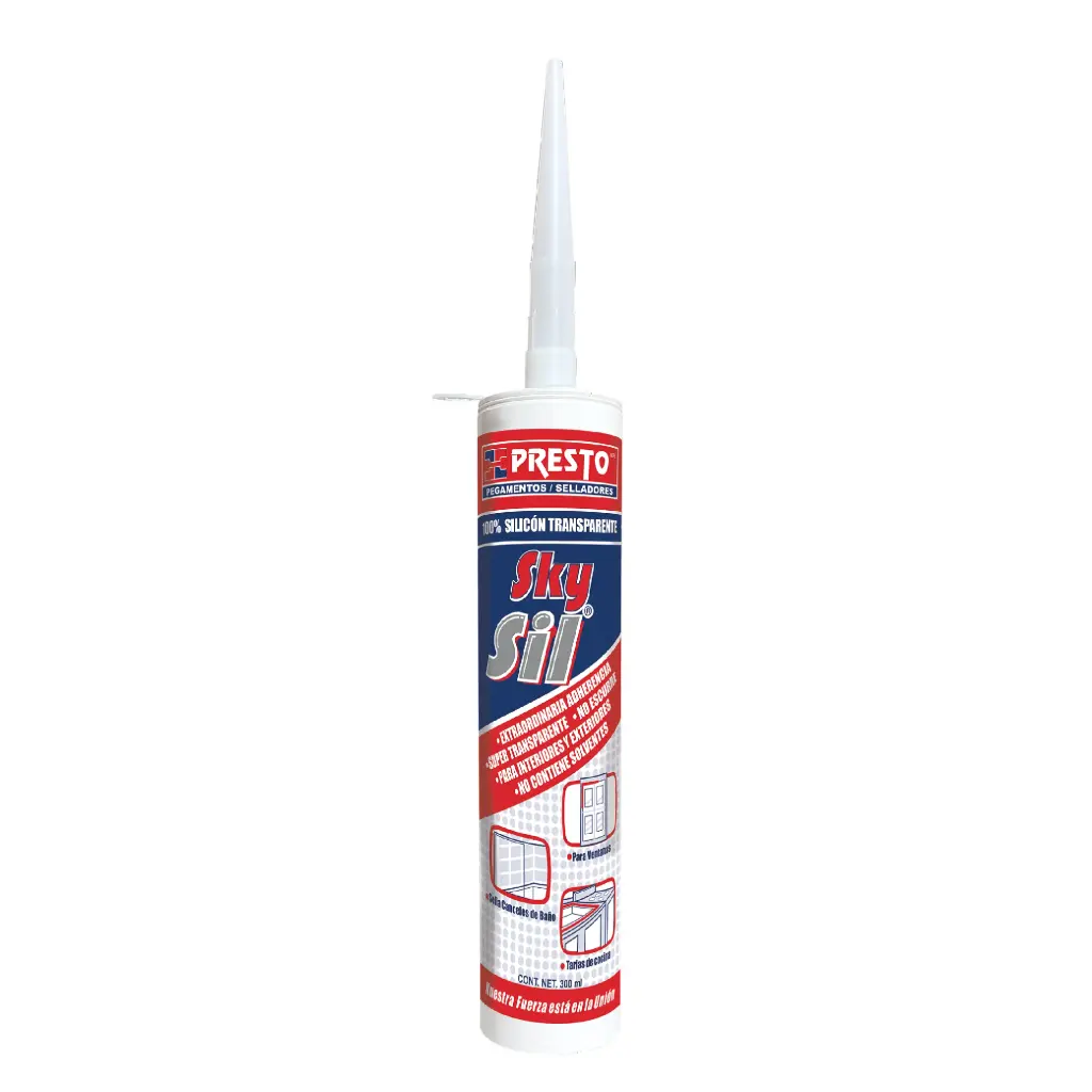 [PRE-4630] SKYSIL SILICON TRANSPARENTE 100% CARTUCHO DE 300 Ml