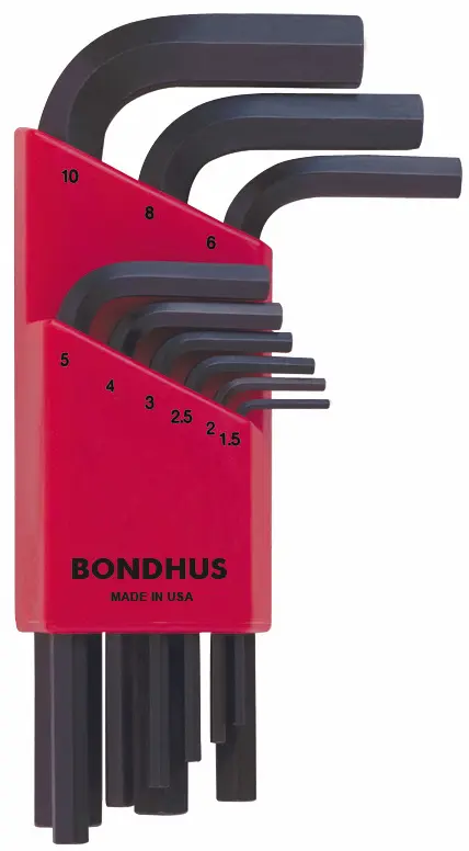 [BON-12299] JUEGO DE LLAVES BONDHUS METRICAS 1.5-10MM (9 PIEZAS)