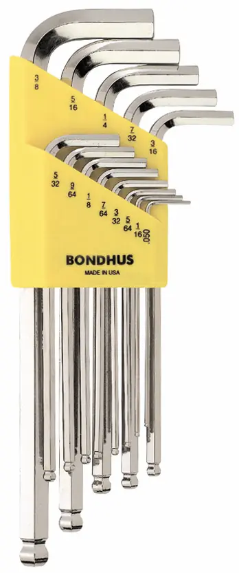 JUEGO DE LLAVES P/BOLA PLATEADA STD 050-3/8 (13 PIEZAS)