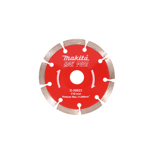 DISCO DE DIAMANTE CÓNCAVO SEGMENTADO MAK FAST DE 110 MM Y 4.1/2 PULGADAS