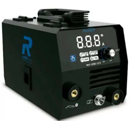 SOLDADORA INVERSOR MICROALAMBRE DE 110V 120AMPS P/FUNDIR USO SOLAMENTE SIN GAS TEC. IGBT PROCESOS MMA Y MIG