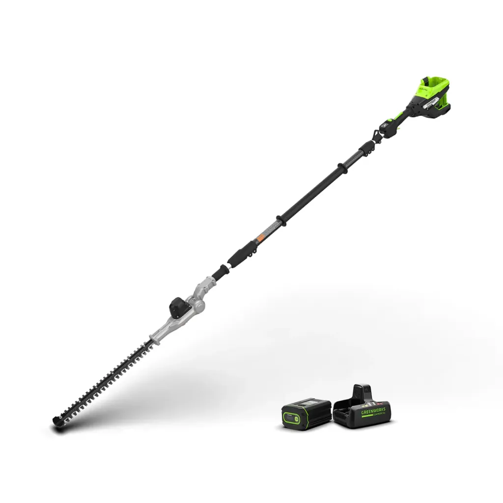 CORTASETOS OPTIMUS TELESCOPICO 20" 5,000 RPM BATERIA 2.5 AH & CARGADOR 82V