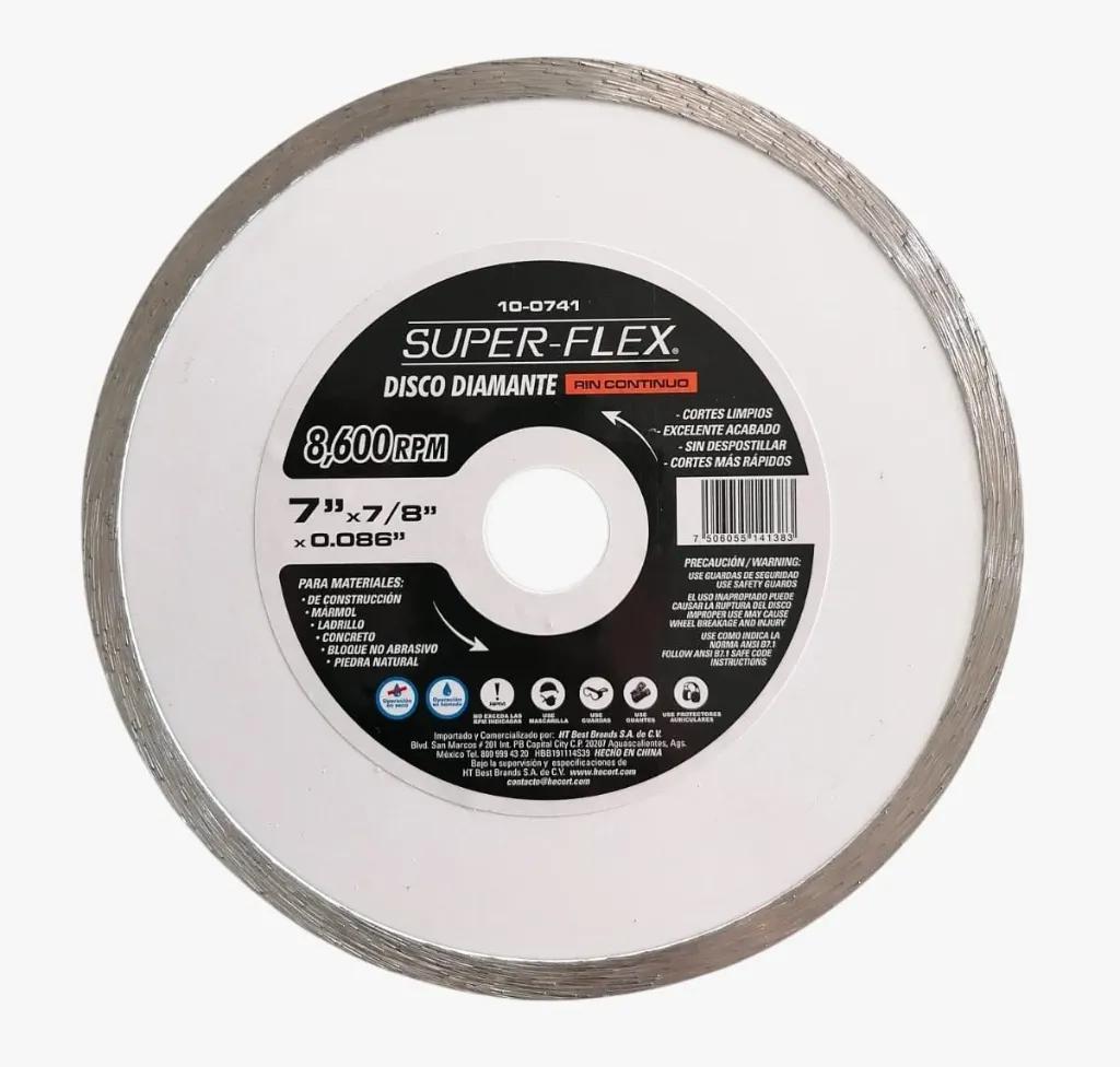 [HEC-100741] DISCO DIAMANTE SUPERFLEX RIN CONTINUO 7"