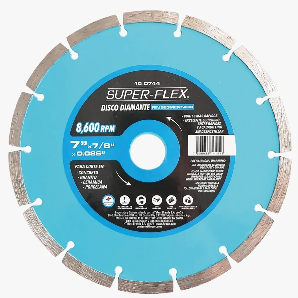 DISCO DIAMANTE SUPERFLEX SEGMENTADO 7"