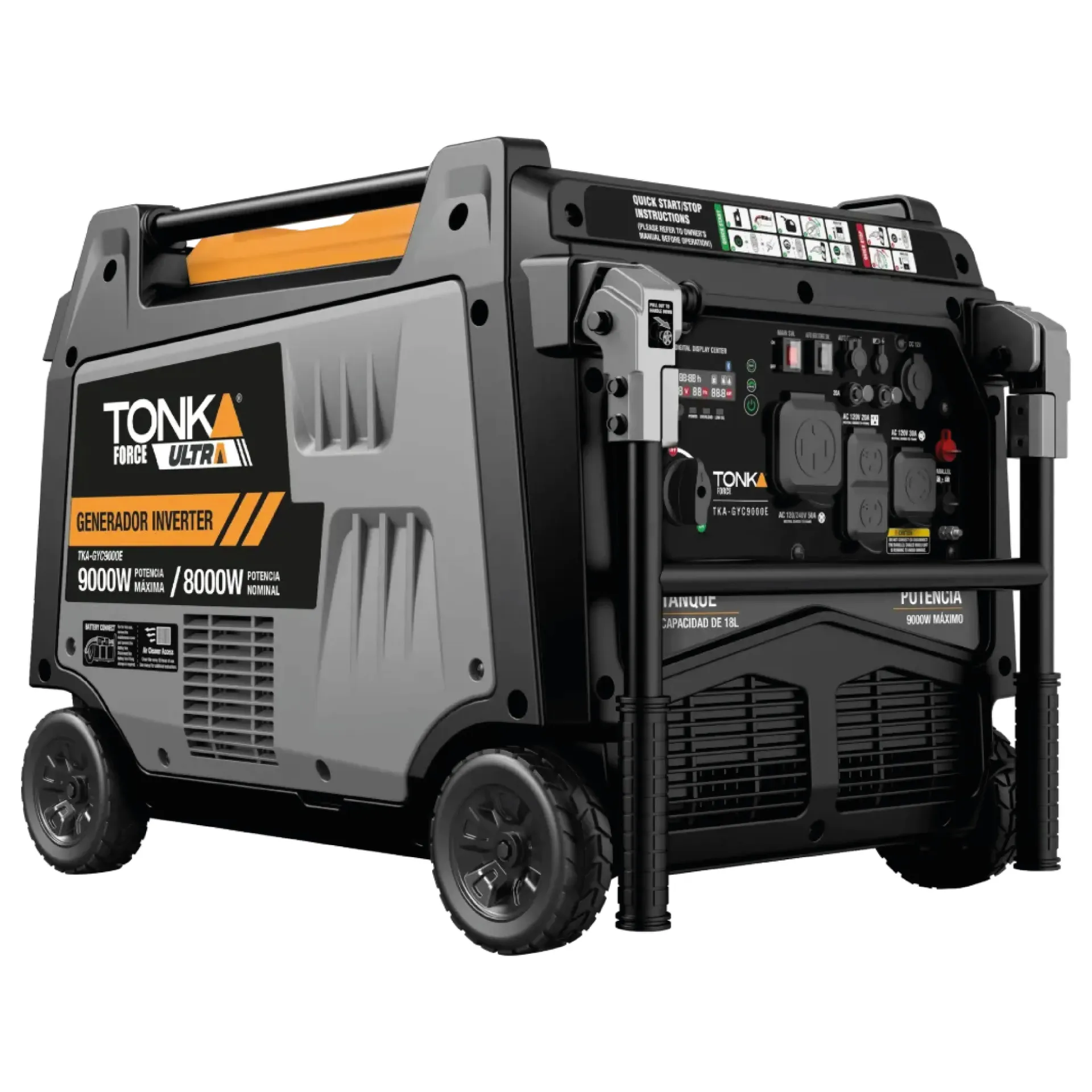 [TKA-GYC9000E] GENERADOR INVERTER 9,000W, 350CC, 120/240V, CARCAZA CERRADA, ENCENDIDO ELECTRICO