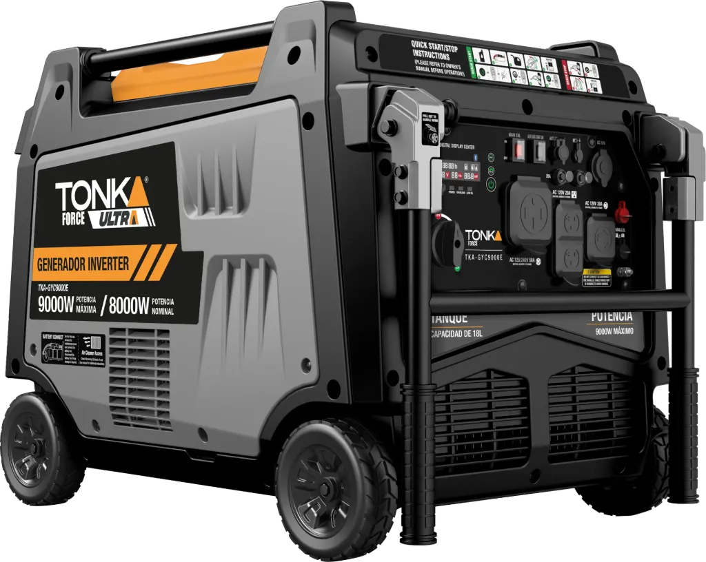 GENERADOR INVERTER 9,000W, 350CC, 120/240V, CARCAZA CERRADA, ENCENDIDO ELECTRICO