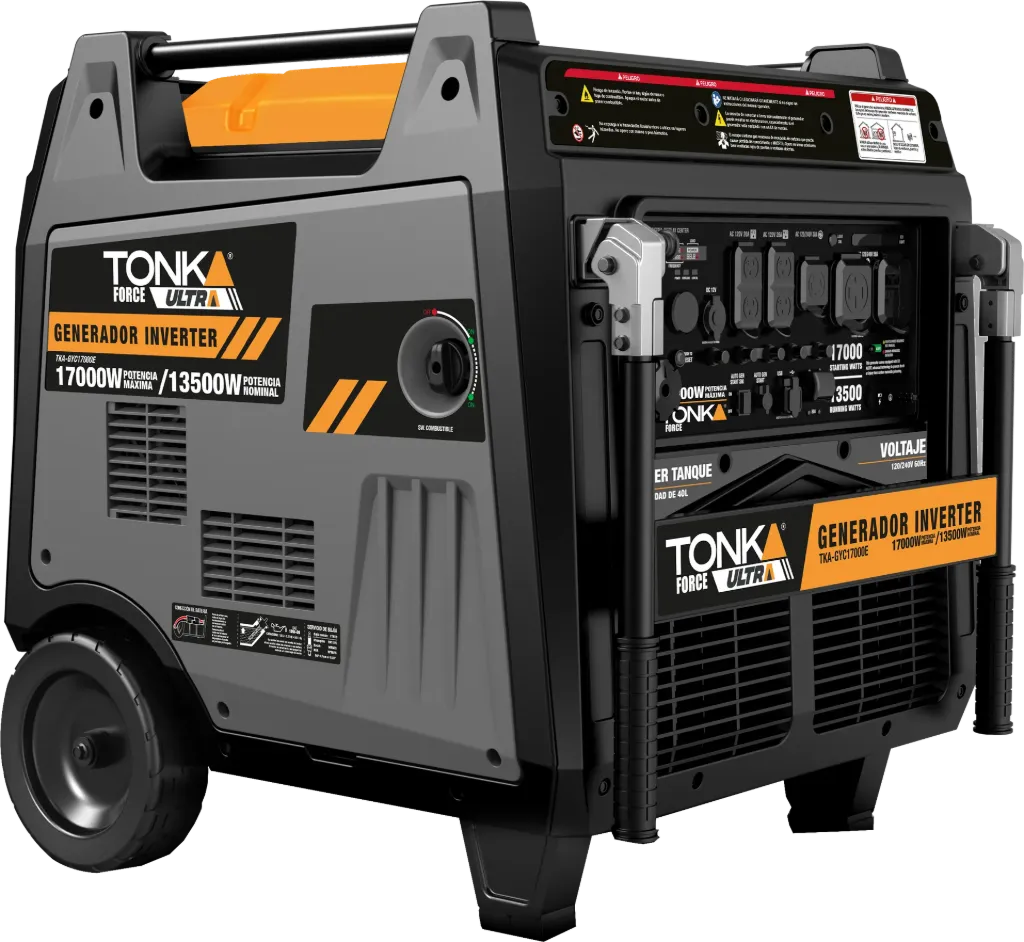 GENERADOR INVERTER 17,000W, 760CC TWIN, 120/240V, CARCAZA CERRADA, ENCENDIDO ELECTRICO