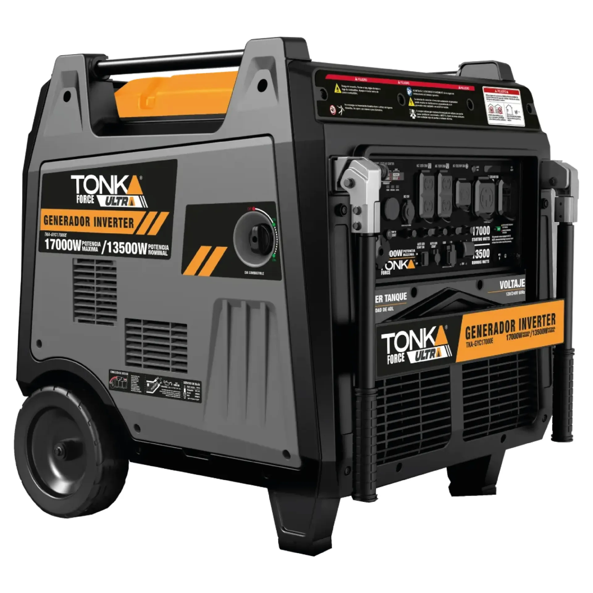 [TKA-GYC17000E] GENERADOR INVERTER 17,000W, 760CC TWIN, 120/240V, CARCAZA CERRADA, ENCENDIDO ELECTRICO