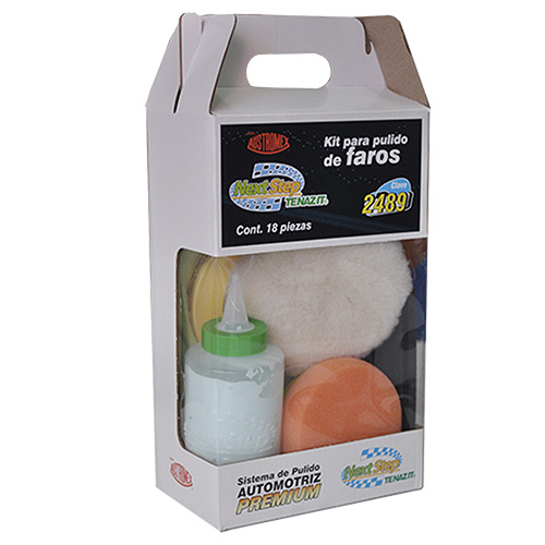 KIT P/PULIDO Y RESTAURACION DE FAROS DE AUTOMOVIL