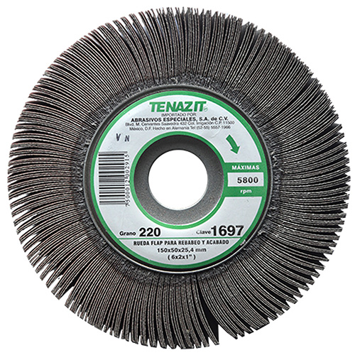 [AUS-1697] RUEDA FLAP 6 X 2 X 1 GRANO 220