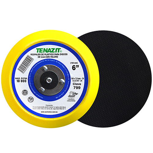 RESPALDO P/DISCO DE LIJA C/VELCRO 6