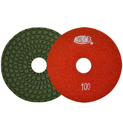 DISCO DIAMANTADO C/VELCRO 4 GRANO 100 ROJO P/GRANITO EASY CUT