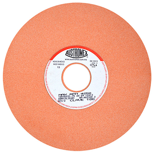 RUEDA P/AFILADO Y RECT. 7 X 1/4 X 1 1/4 GRANO 120 NARANJA