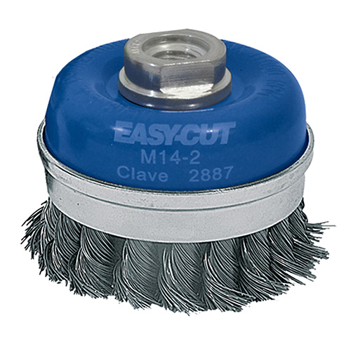 CEPILLO TIPO COPA TRENZADA 3 X 0.014 X M14-2 ACERO AL CARBON EASY CUT