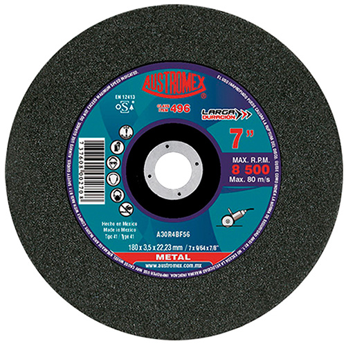 DISCO P/CORTE METAL 7 X 9/64 X 7/8 (PLANO)