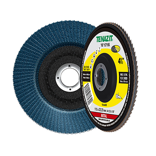 DISCO LAMINADO P/LIJAR ACABADO MEDIO GRANO 40 4 1/2 X 7/8 PREMIUM