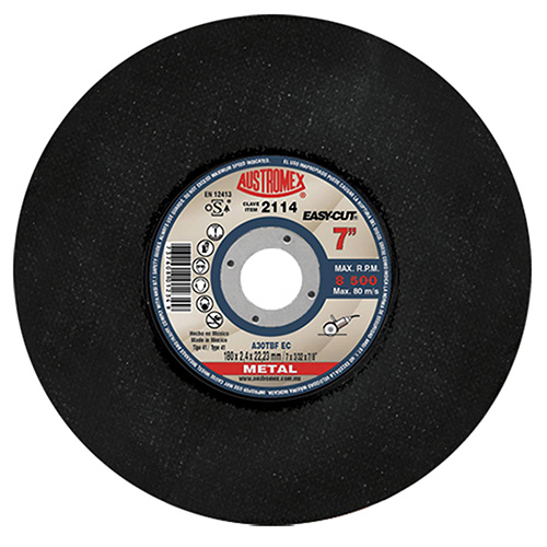 DISCO P/CORTE METAL 7 X 3/32 X 7/8 (PLANO) EASY CUT