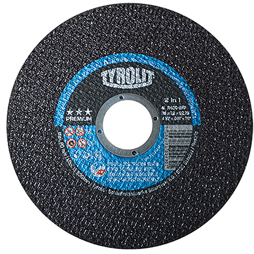DISCO P/CORTE 4 1/2 X 1.2 MM X 7/8 TYROLIT INOX. AC