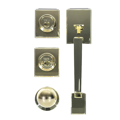 [YAL-MX88371] CERRADURA P/PUERTA PRINCIPAL (88371) NAPOLES LATON BRILLANTE LLAVE-LLAVE