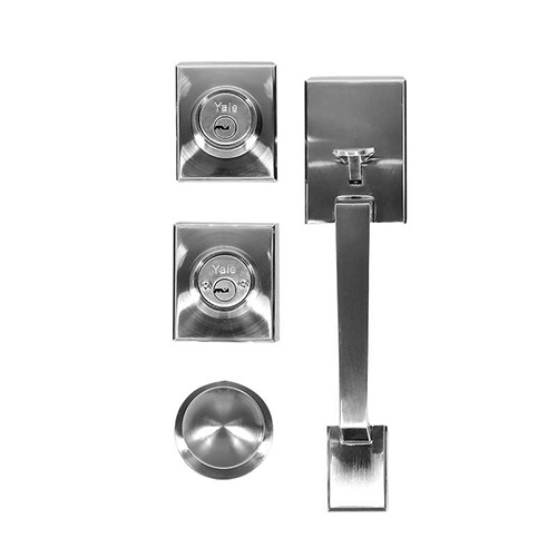 [YAL-MX88369] CERRADURA P/PUERTA PRINCIPAL (88369) NAPOLES NIQUEL SATINADO LLAVE-LLAVE