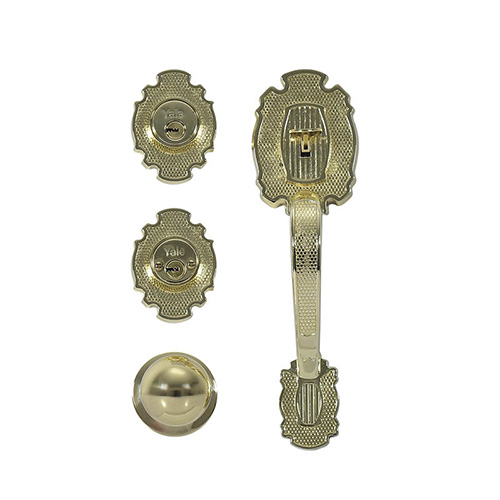 CERRADURA P/PUERTA PRINCIPAL (87560) RIVERA LATON PULIDO LLAVE-LLAVE (YAL-EDC3RIV)