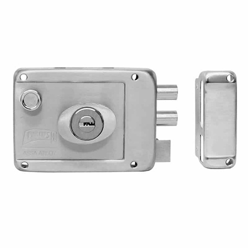 CERRADURA DE SOBREPONER MOD. HS-4200 IF DERECHA ACERO INOX. C/MARIP. Y CIERRE AU (PHI-2664)