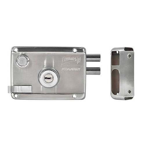 [PHI-MX2663] CERRADURA DE SOBREPONER HS-4100 IF IZQUIERDA ACERO INOX. C/2 BARRAS C/6 LLAVES (PHI-2663)