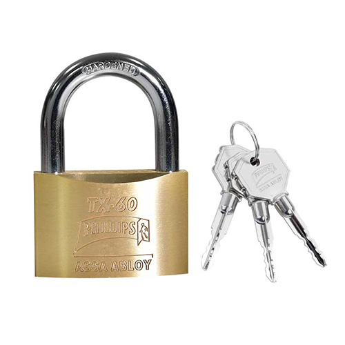 CANDADO LATON C/LLAVE TETRA (PHI-TX60)