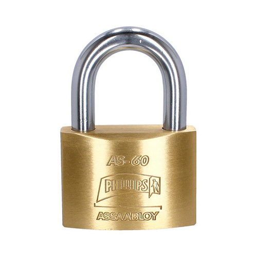 CANDADO LATON C/LLAVE DE PUNTOS (PHI-AS60)