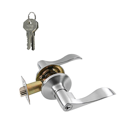 MANIJA P/RECAMARA MODELO NOGAL CROMO SATINADO (BLISTER) TUBULAR (PHY-MX84037)