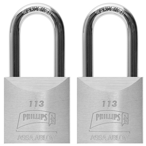 [PHI-MX1178] CANDADOS METALICOS GEMELOS 113GL BLISTER (2 PZAS.) (PHI-1178)