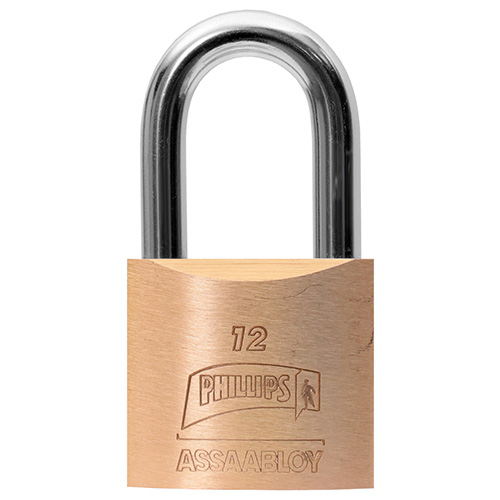 [PHI-MX113] CANDADO GANCHO LARGO LATON* (PHI-12GL)