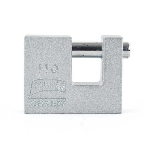 CANDADO P/CORTINA DE METAL (LLAVE TRAD.) ECONOMICO CROMADO (PHI-110)