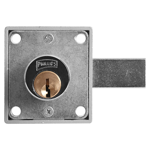 CERRADURA P/CLOSET DE CAÑON LARGO CROMO (PHI-250C)