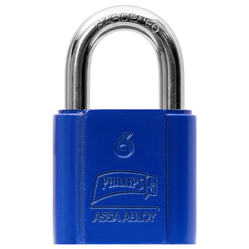 CANDADO GANCHO CORTO COLOR AZUL (PHI-1544)