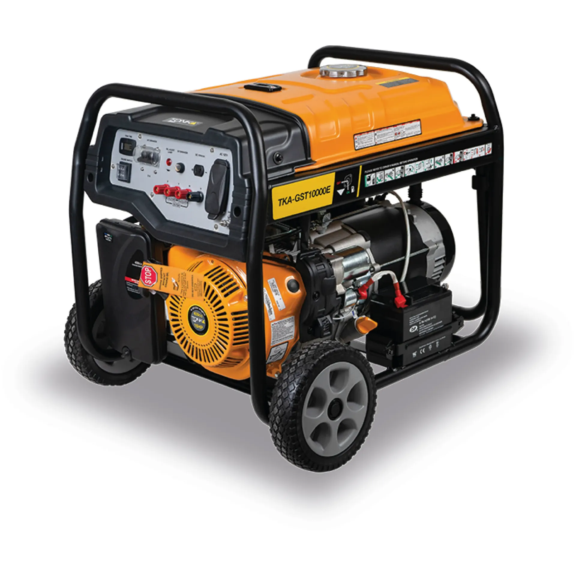 GENERADOR TRIFASICO 10,000Wtts, 16HP, 120/240V, 60Hz, MARCHA, BATERIA,LLANTAS Y MANIBELAS