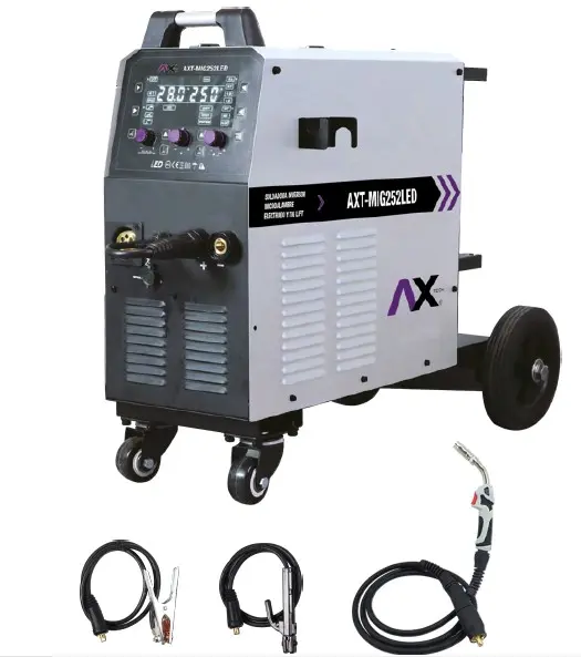 SOLDADORA INVERSOR MIG/MAG/ELECTRODO/TIG LIFT 250A, 220V 2 FASES, CON ANTORCHA MIG25