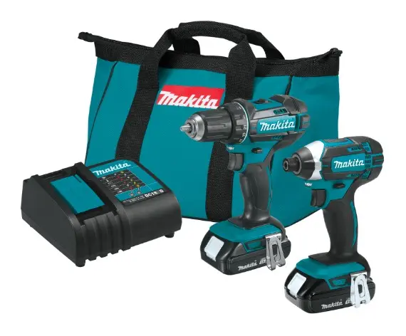 [MAK-CT225SYX] COMBO ROTOMARTILLO DE 1/2 Y DESTORNILLADOR DE 1/4 BRUSHLESS CON DOS BATERIAS DE 2 AMP CARGADOR Y MALETA