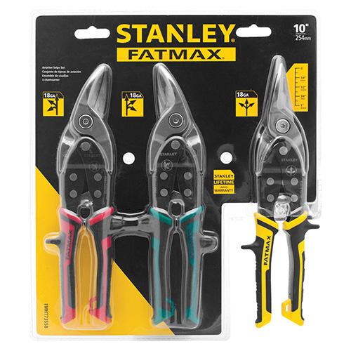 [STA-FMHT73558] KIT DE 3 TIJERAS DE AVICION FATMAX, RECTA, IZQ, Y DERECHA