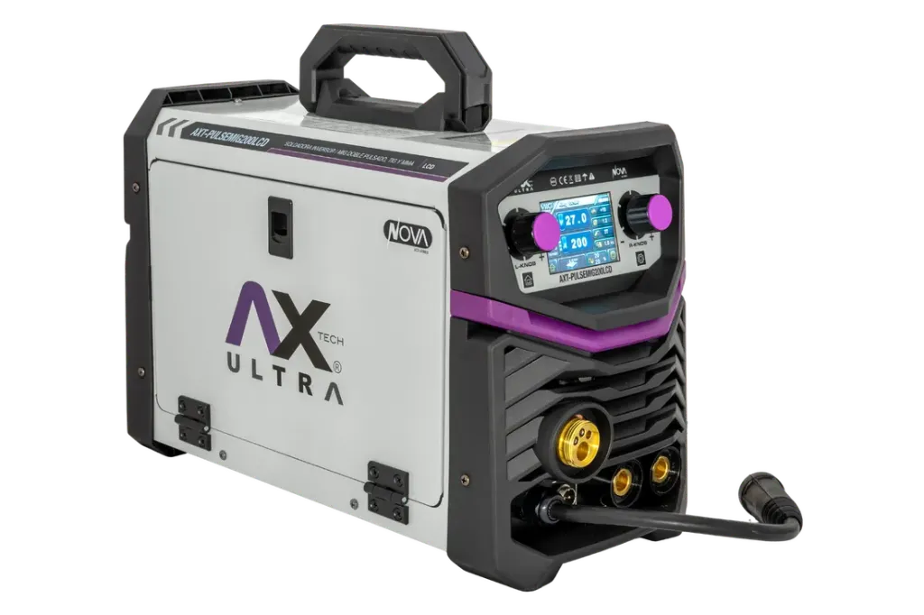 [AXT-PULSEMIG200LCD] SOLDADORA INVERSOR MIG/MAG 200A, 220V 1PH CON PULSO SENCILLO Y DOBLE, ROLLO DE 1