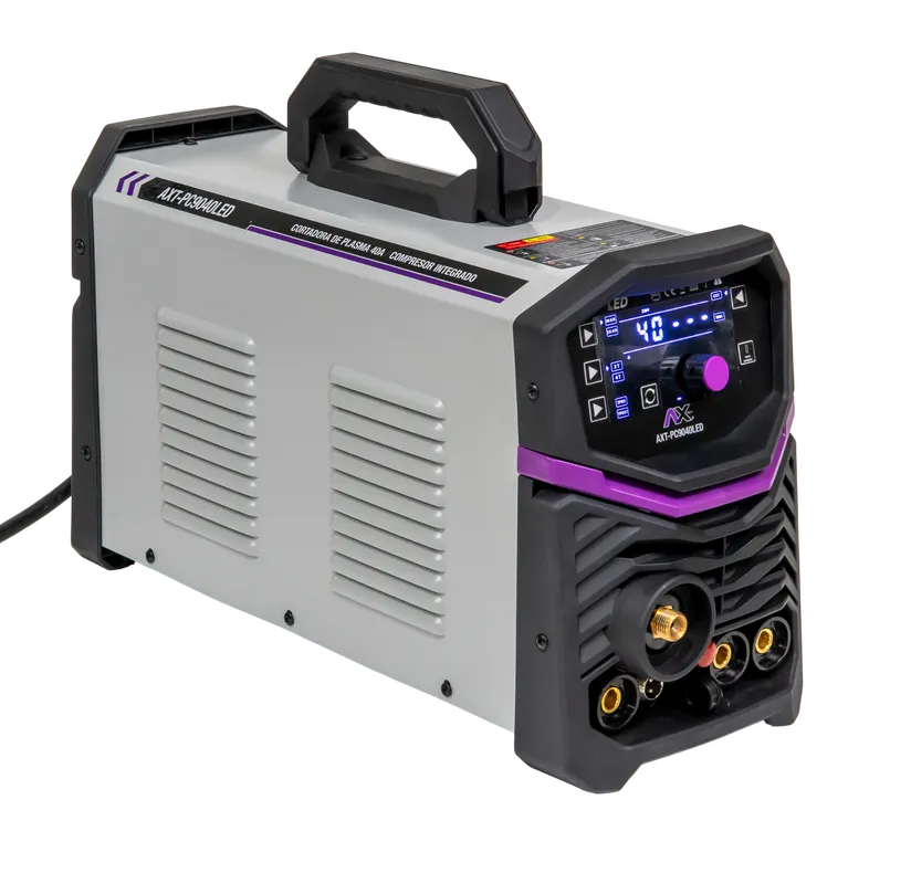 CORTADORA DE PLASMA COMPRESOR INTEGRADO Y FUNCIÓN DE ELECTRODO 20-40A,110/220V 50/60Hz  PANTALLA LED