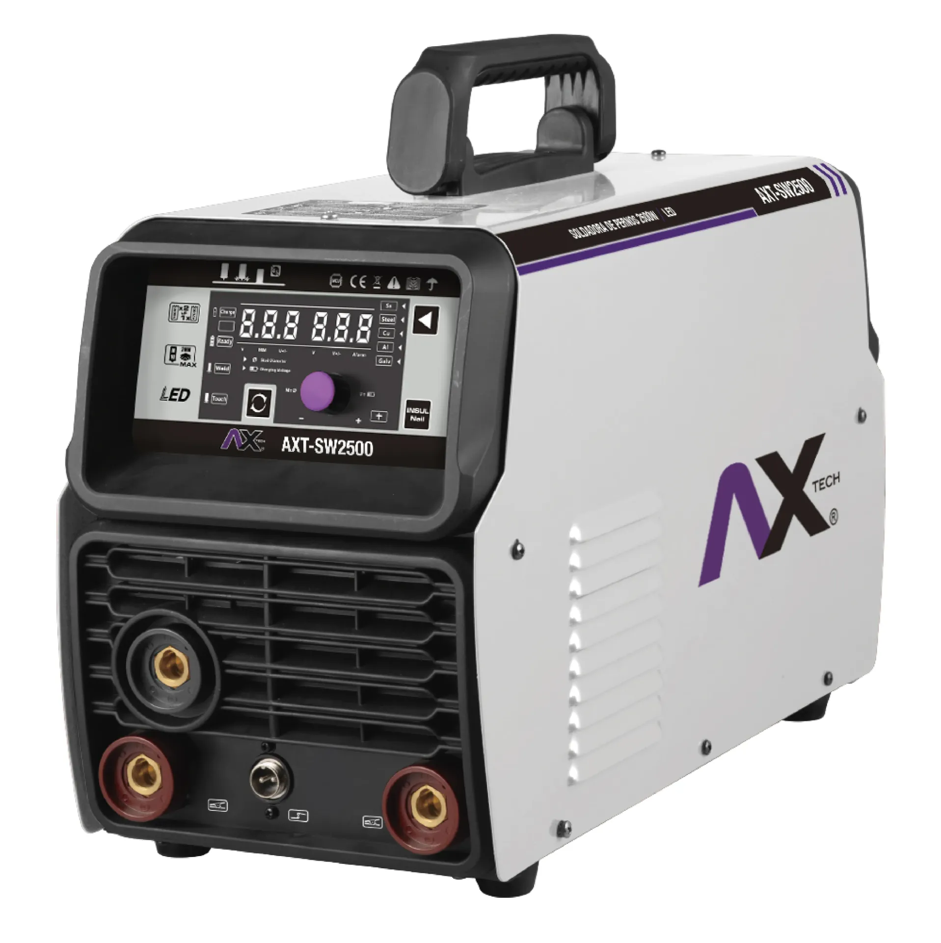 [AXT-SW2500] SOLDADORA DE IMPACTO ELÉCTRICO (PERNOS) 2,500Wtts, BI VOLTAJE 110/220V, 50/60Hz PANTALLA LED