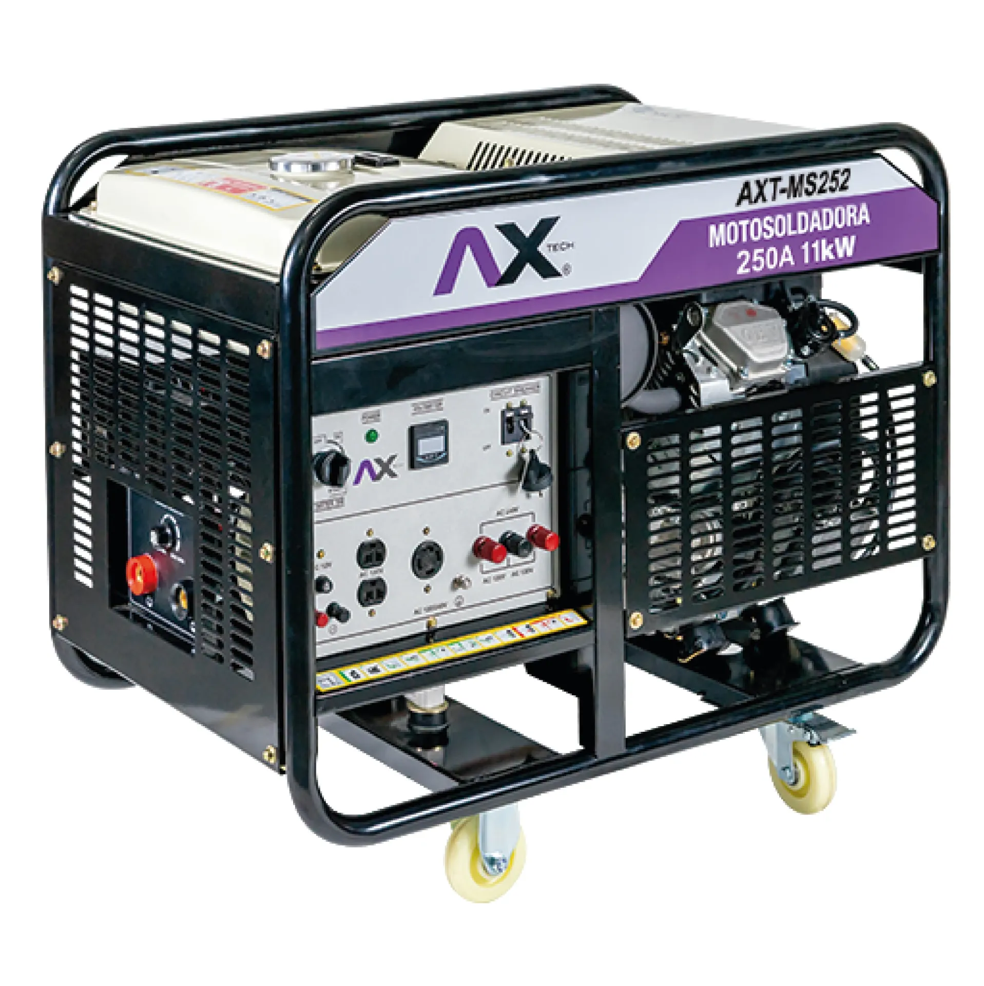 [AXT-MS252] MOTOSOLDADORA A GASOLINA DE 300A, 23HP, 11000W / CA, 220V