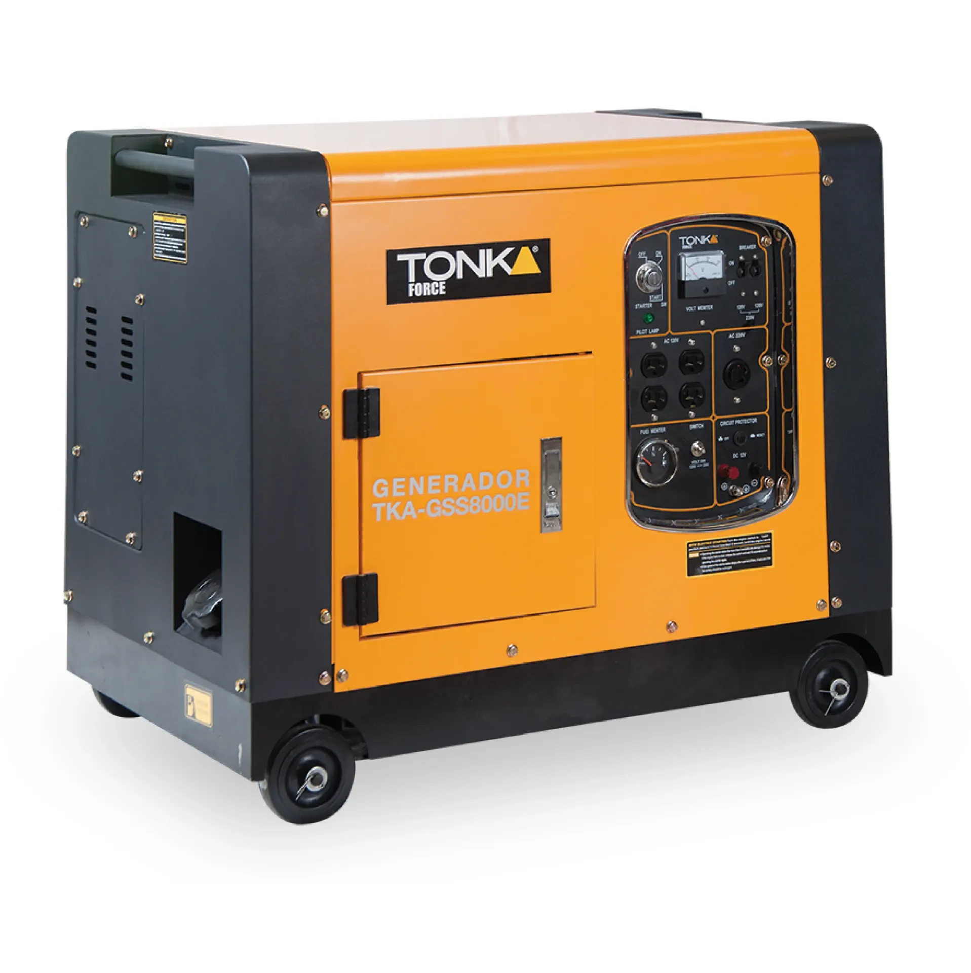 [TKA-GSS8000E] GENERADOR SUPER SILENCIOSO GASOLINA  7,000Wtts, 16 HP, 110-220V/60Hz,CON MARCHA Y BATERIA