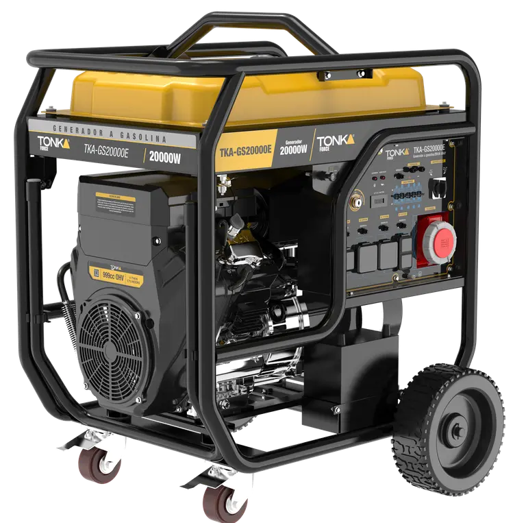 GENERADOR 20000 Wtts, 28HP, 127/220V, MONOFASICO Y TRIFASICO, DOS PISTONES, MARCHA, BATERIA Y LLANTAS