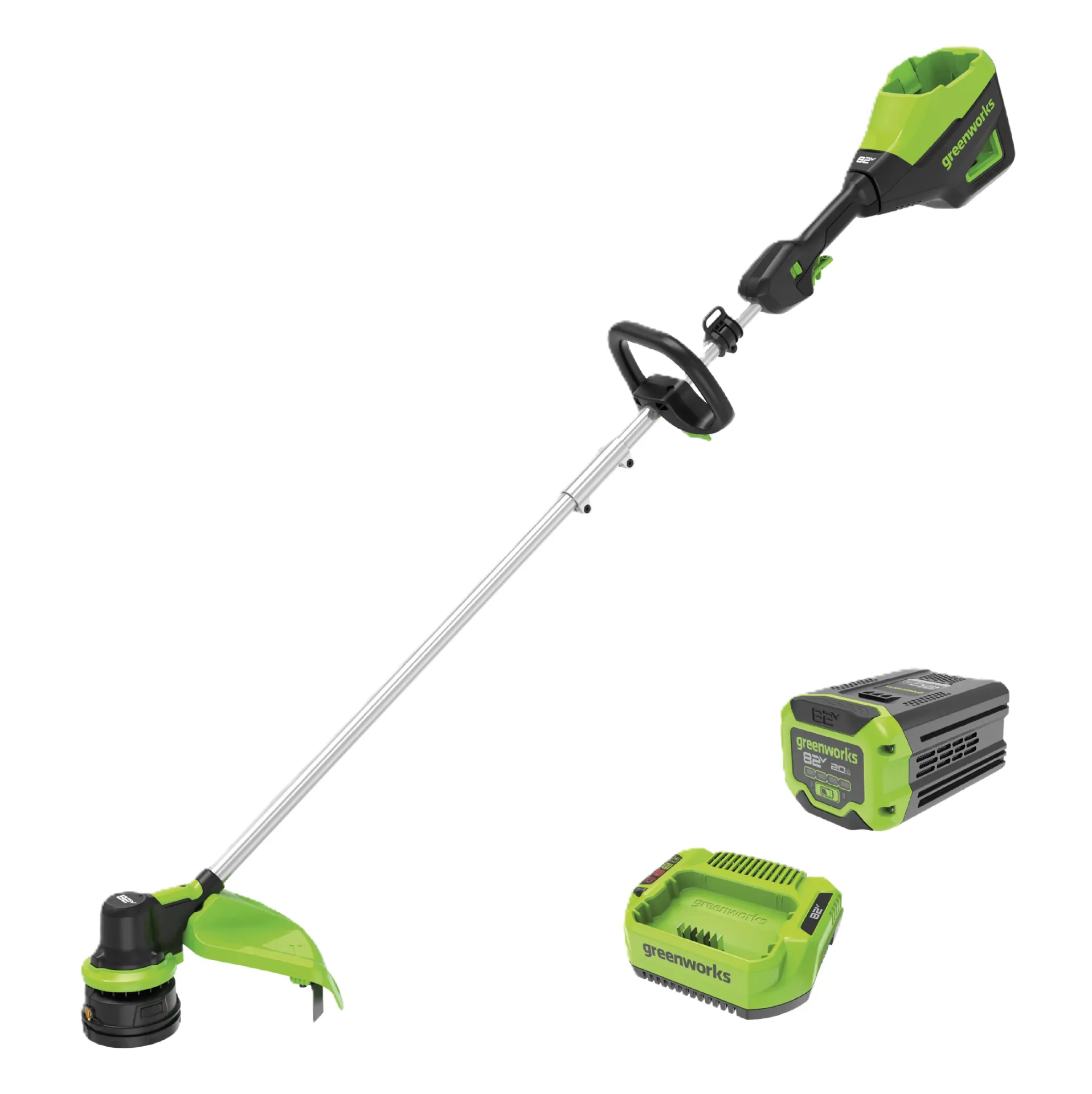 [G.W-ST82210] DESBROZADORA 16" 82V CON BATERIA 2.0 AH & CARGADOR "CONSUMER"