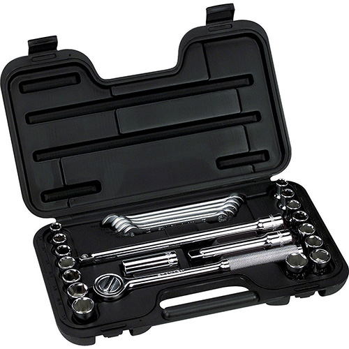 [STA-86-736] JUEGO DE MECANICO DE 1/2 25 PZAS. C/LLAVE COMB. MM Y DADOS STANDARD MM