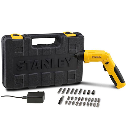 ATORNILLADOR INALAMBRICO DE 4 V 2 POSICIONES C/ESTUCHE Y 30 ACCESORIOS